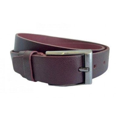 Curea barbati, casual, eleganta, din piele naturala, Visiniu - CK13VIS foto