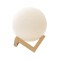 Lampa de veghe luna 3D Moon Light, lumina multicolora LED, 7 culori, schimbare culoare prin atingere, alimentare baterii, fara acumulator, stand din p