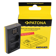 PATONA Încărcător dublu LCD USB Fuji NP-W235 Fujifilm XT-4 XT4 XT4 XT-4 - Patona