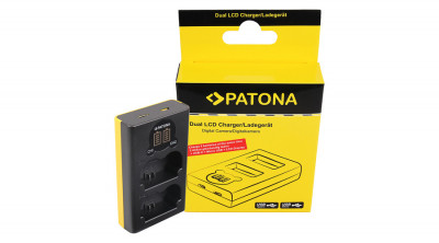 PATONA &amp;Icirc;ncărcător dublu LCD USB Fuji NP-W235 Fujifilm XT-4 XT4 XT4 XT-4 - Patona foto