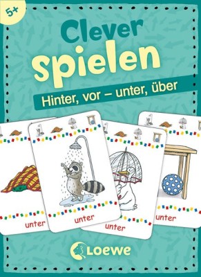 Clever spielen - Hinter, vor - unter, &amp;uuml;ber foto
