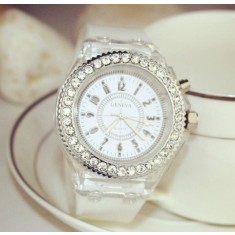 Ceas Activ LED - Jocuri de lumina 7 culori - 4 moduri flash - MyStyle Fashion Crystal Clasic watch