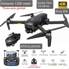 Drona cu Camera Sony 4K electrica,1200 metri, 28min, GPS, Gimbal, Noua foto