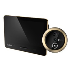 Vizor electronic smart, Wi-Fi, 4K, monitor tactil 5.5', sonerie, audio, acumulator 7100 mAh, Auriu - EZVIZ CS-EP4-Gold