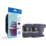 Brother Cartus LC123BKBP2 Twin Pack Black