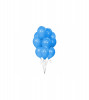 Set 10 baloane, albastru metalic, 30 cm