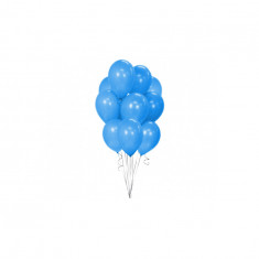 Set 10 baloane, albastru metalic, 30 cm