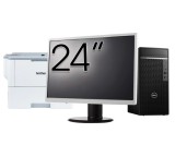 Calculator Second Hand DELL OptiPlex 7080 Tower, Intel Core i5-10500 3.10 - 4.50GHz, 8GB DDR4, 256GB SSD + Monitor 24&amp;quot; + Imprimanta Brother HL-L6
