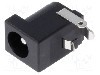 Conector alimentare DC, 20V DC, {{Numarul de pini}} pini, seria {{Seria producatorului}}, 6,3/2,5mm. GCT - DCJ250-10-A-K1-K