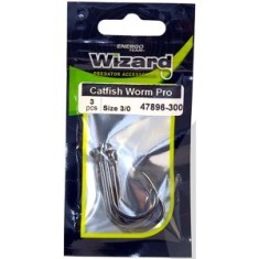 Carlige Wizard Catfish Worm Pro Brazed, Nr.5/0, 3 buc/pac foto