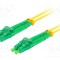 Patch cord fibră optică LANBERG LC/APC 2m galben LSZH monomod