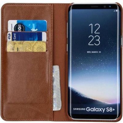 Husa Telefon Wallet Case Samsung Galaxy S8+ g955 Brown BeHello foto