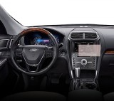 Folie Protectie Navigatie Ford Explorer 2015-2019, Duragon, protectie Display Navigatie, silicon Transparent, Anti-zgarieturi, kit instalare