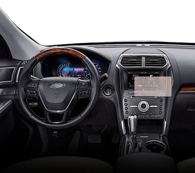 Folie Protectie Navigatie Ford Explorer 2015-2019, Duragon, protectie Display Navigatie, silicon Mat, Anti-zgarieturi, Anti-amprenta, kit instalare foto