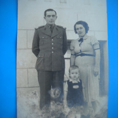 HOPCT 435 KX MILITAR CU FAMILIA -1939 RAMNICU VALCEA-FOTOGRAFIE VECHE TIP CP