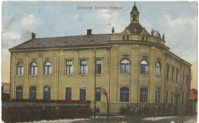 AMS* - CP UNGARIA ZOLYOMI IPAROS OTTHON CIRCULATA 1917, locuinta industriala foto