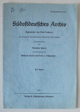 SUDOSTDEUTSCHES ARCHIV , ZUR ENTSTEHUNG DER STADT CIMPULUNG IN RUMANIEN ( DESPRE INTEMEIEREA ORASULUI CIMPULUNG ) von HANS PETRI , TEXT IN LIMBA GERMA