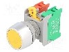 Intrerupator ac&amp;#355;ionat prin apasare, 22mm, seria PBF22, IP65, AUSPICIOUS - PBF22-1O/C Y