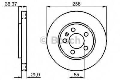 Disc frana AUDI TT Roadster (8N9) (1999 - 2006) BOSCH 0 986 478 482 foto