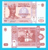 Moldova (pick 14) 50 Lei 2013 UNC; Semnătura: Drăguțanu