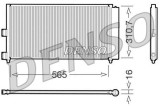 Condensator climatizare Fiat Doblo, Grande Punto, Idea, Punto; Lancia Musa, Ypsilon Motor 1.2, 1.2, 1.2, 1.2 16V, 310.7x565x16mm, OE 46820833