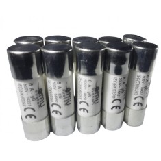 Set 10 sigurante 14x51 6A fuzibile cilindrice ceramica 500V AC gLgG