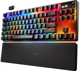 Cumpara ieftin Tastatura Mecanica Gaming SteelSeries Apex Pro TKL, iluminare RGB, USB-C, Bluetooth, Layout UK, model 2023, Switch ajustabil (Negru)