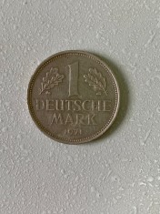 Moneda 1 DEUTSCHE MARK - 1971 D - Germania - KM 110 (265)