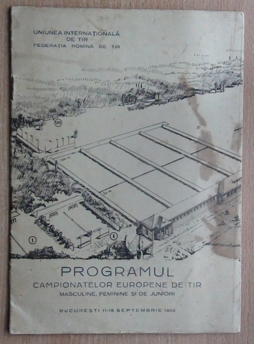 Programul oficial al Campionatelor Mondiale de Tir, București 1955