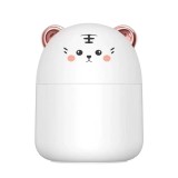 Mini umidificator de aer de 250 ml cu led Xentech Light tip ursulet - Alb