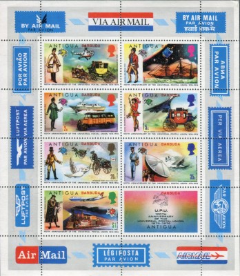 BARBUDA, UPU - BLOC MNH foto