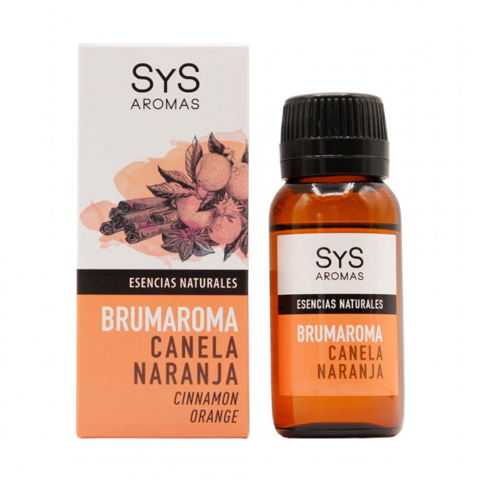 Esenta naturala Brumaroma difuzor/umidificator SyS Aromas, Scortisoara si portocala 50 ml
