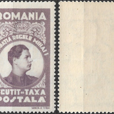 România - 1947 - Scutit de taxă poștală - Fundația Regele Mihai I - neuzat (RO8)