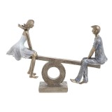 Figurina Seesaw Couple 30cm x 8cm x 21cm, Inart