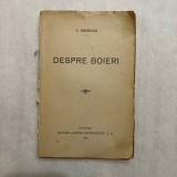 C. Giurescu - Despre boieri - 1920 - Ed. I
