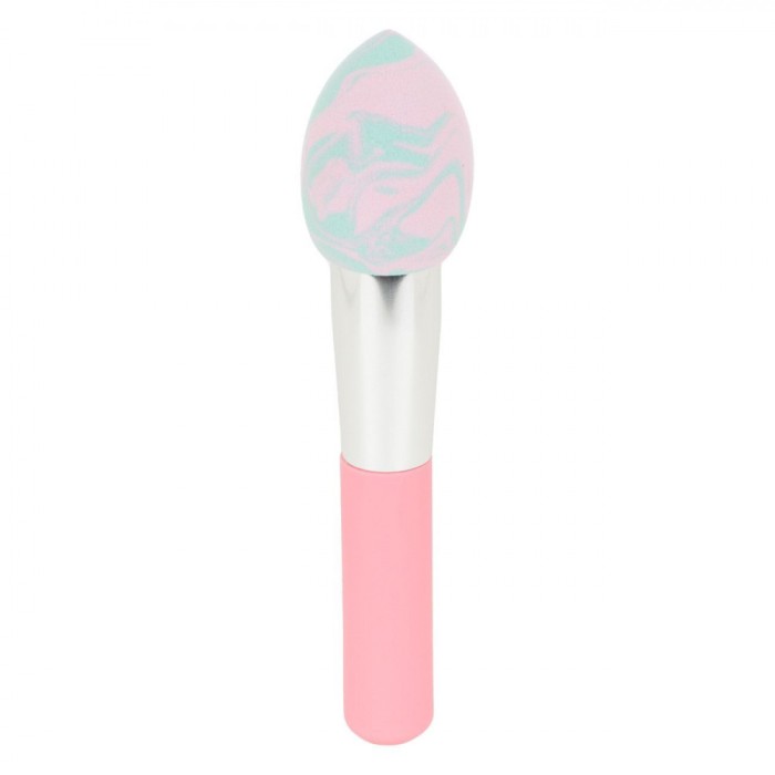 Pensulă Burete Concealer, Beauty, Multicolor, M&acirc;ner Roz, 12cm