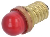 Lampă LED E14 24V Roșie