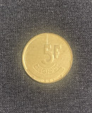 Moneda 5 franci 1993 Belgia