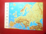 Ilustrata Euromax- Expozitia Europeana de Maximafilie - Harta Europei