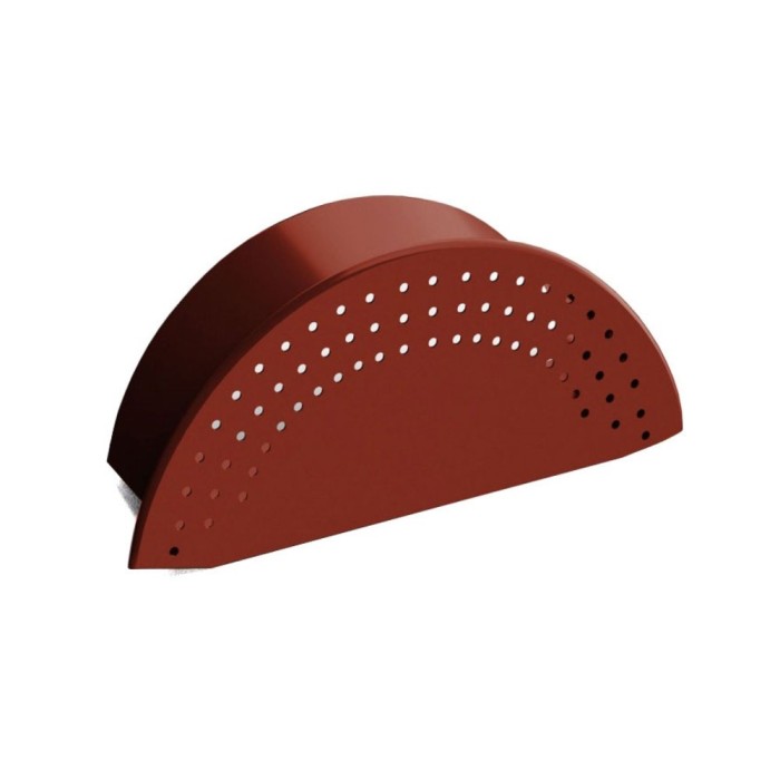Capac coama, Bilka, rosu inchis (RAL 3009), lucios, 0.5 mm
