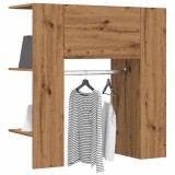 vidaXL Dulap pentru hol Stejar Artizanal 97,5x37x99 cm Lemn prelucrat
