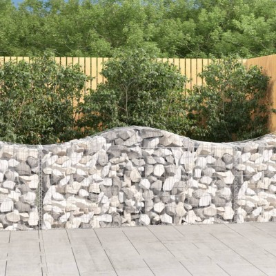 Cosuri gabion arcuite 5 buc, 200x50x80/100 cm, fier galvanizat GartenMobel Dekor foto