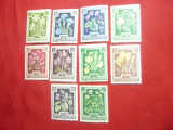 Serie -Flori - Austria 1948 , 10 valori