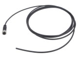 Conector M12 mufă mamă 4 pini drept cod A HARTING cu cablu 3m PUR