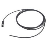 Conector M12 mufă mamă 4 pini drept cod A HARTING cu cablu 3m PUR