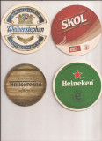 N23 - Lot 10 bucati diferite - suport pentru bere din carton / coaster