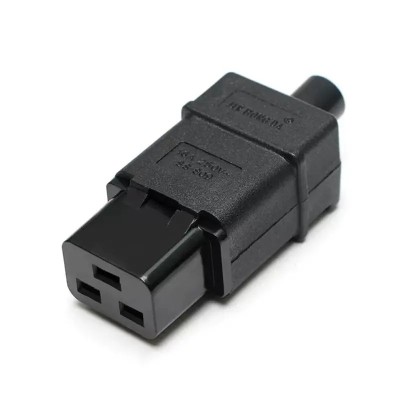 Mufa alimentare AC 16A IEC C19 tata 3 poli GBC 22.0301.10 foto