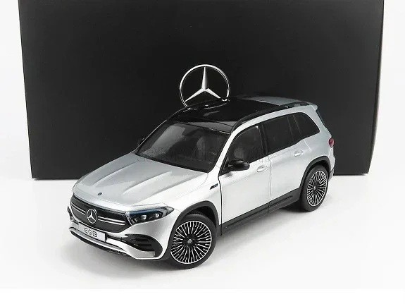 Macheta auto Mercedes-Benz EQB 2021 IRIDIUM SILVER scara 1/18