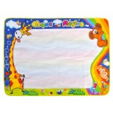 Set Jucarie Educativa si Interactiva, Joc Covoras Magic Coloreaza, Picteaza, Cadou pentru Fete si Baieti, 86x57 cm