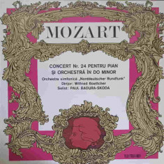 Disc vinil, LP. CONCERT NR.24 PENTRU PIAN SI ORCHESTRA IN DO MINOR-MOZART